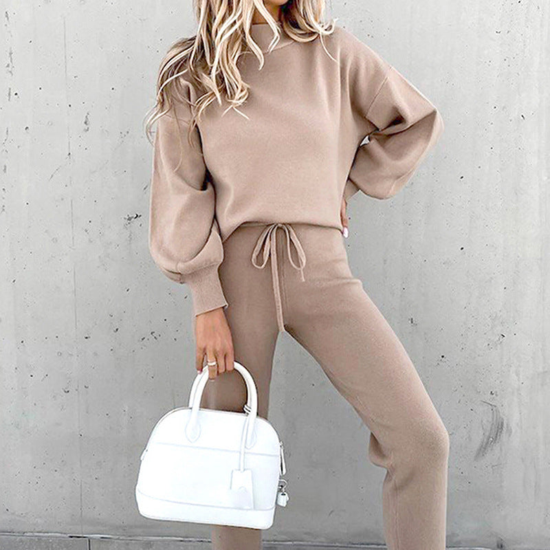 Jenny | Conjunto de Top de Cuello Alto y Pantalones