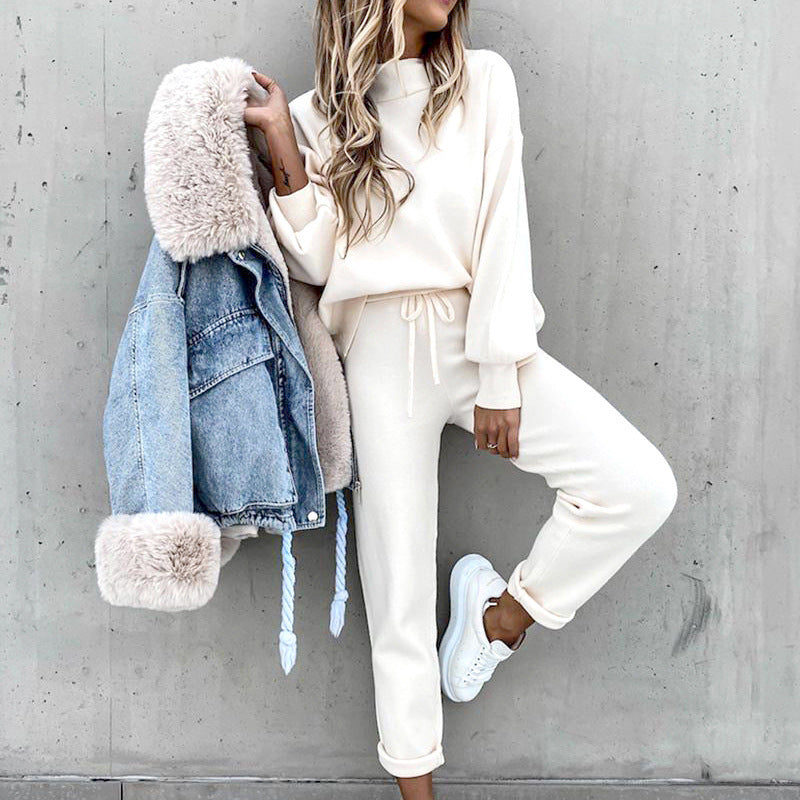Jenny | Conjunto de Top de Cuello Alto y Pantalones