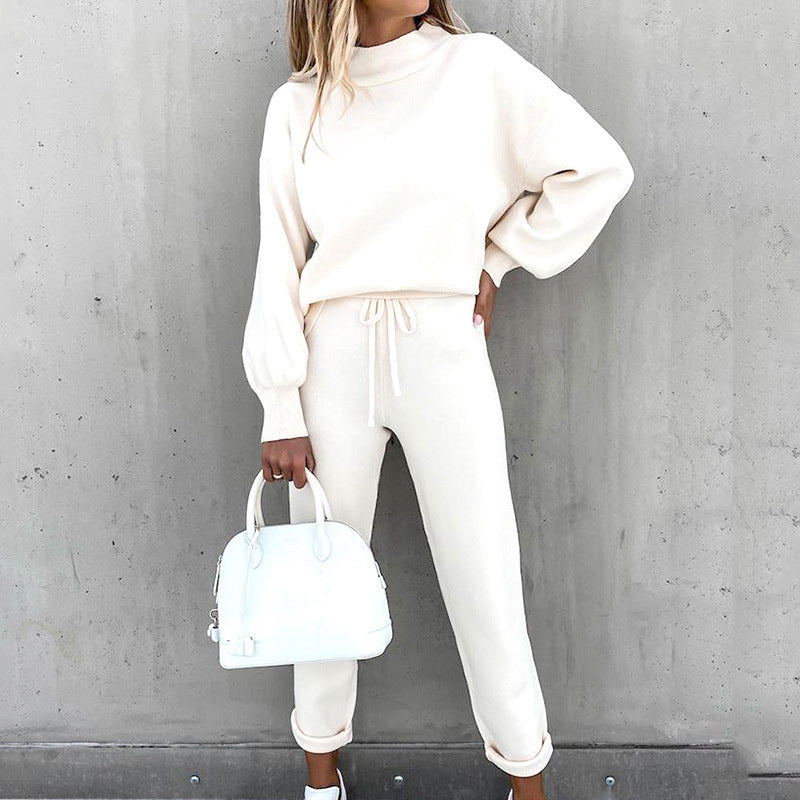 Jenny | Conjunto de Top de Cuello Alto y Pantalones