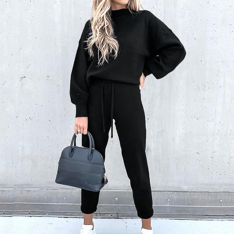 Jenny | Conjunto de Top de Cuello Alto y Pantalones