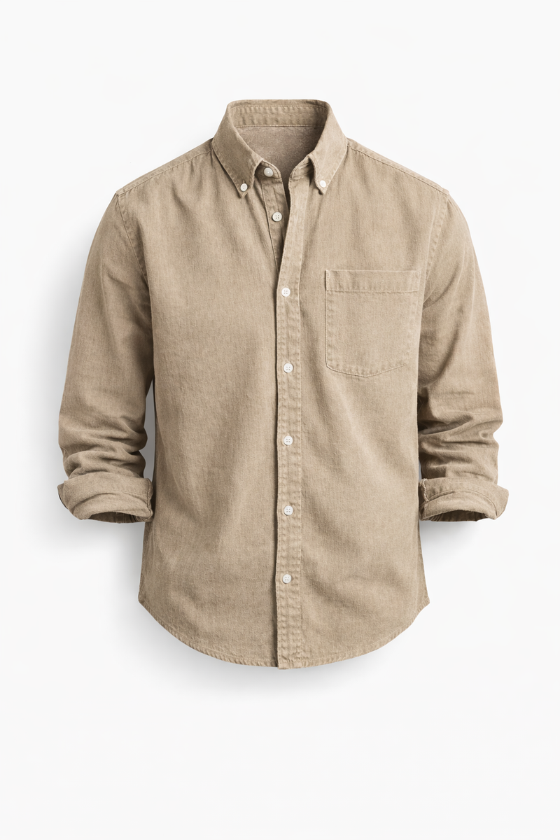 Bukayo | Camisa Clásica De Manga Larga Con Botones Y Bolsillo en El Pecho