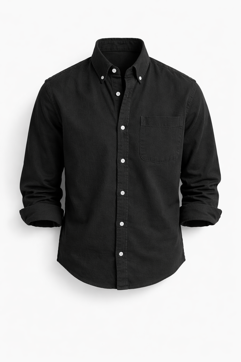 Bukayo | Camisa Clásica De Manga Larga Con Botones Y Bolsillo en El Pecho